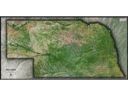 Nebraska Satellite Wall Map