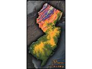 New Jersey Topo Wall Map