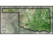 Oklahoma Satellite Wall Map