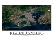 Rio de Janeiro Wall Map