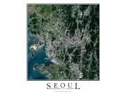 Seoul Wall Map