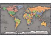 World Contemporary Wall Map from Outlook Maps