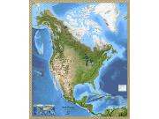 North America Satellite Wall Map