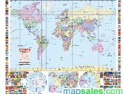 World Classroom Wall Map from UniversalMap