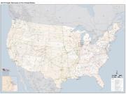 USA Railraod Wall Map