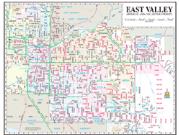 Phoenix East Valley Arterial and Collector Wall Map