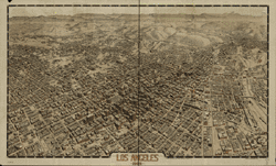 1909 Los Angeles Antique Wall Map