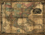 1857 US Antique Map
