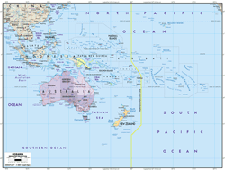 Australia Political Wall Map