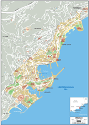 Moncao Wall Map