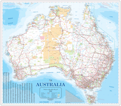 Australia Wall Map HEMA Maps