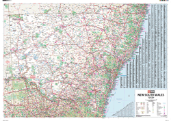 New South Wales Wall Map HEMA Maps
