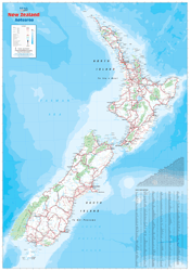 New Zealand Wall Maps by HEMA Maps