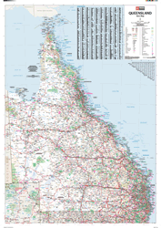 Queensland Wall Map HEMA Maps