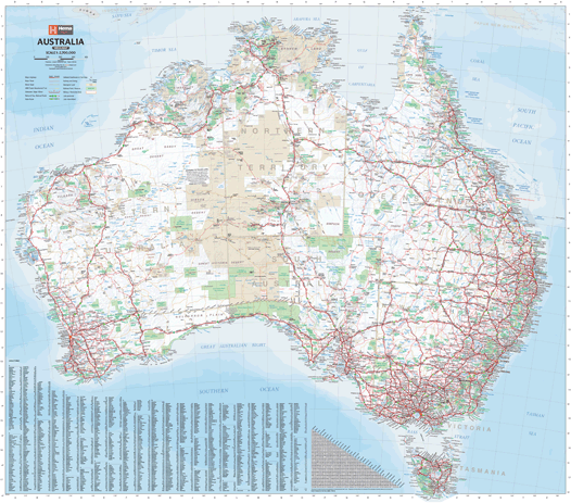 Australia Wall Map