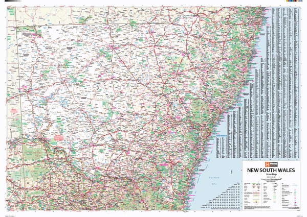 New South Wales Wall Map