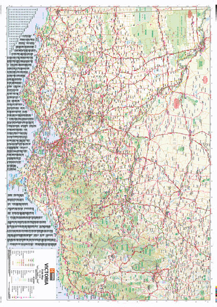 Victoria Wall Map