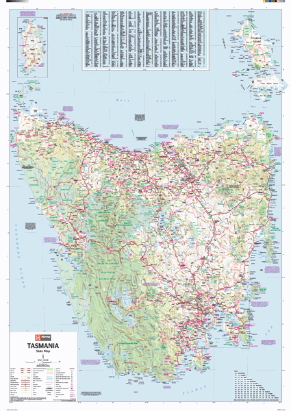 Tasmania Wall Map