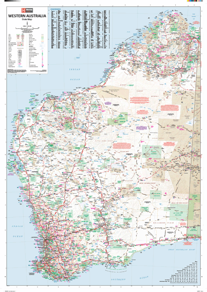 Western Australia Wall Map