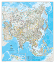 Asia Wall Map National Geographic
