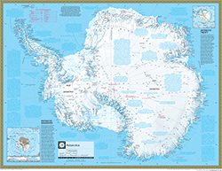 Antarctica Wall Map