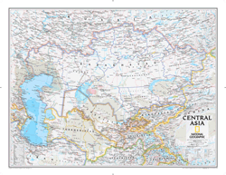Central Asia Wall Map