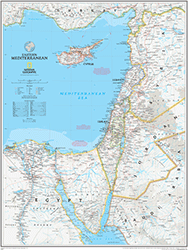 Eastern Mediterranean Wall Map