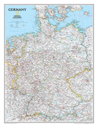 Germany Wall Map National Geographic