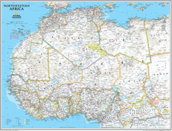 Northwestern Africa Wall Map