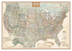 US Executive Wall Map