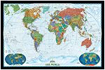 World Political Map (bright-colored)