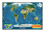 World Satellite Wall Map