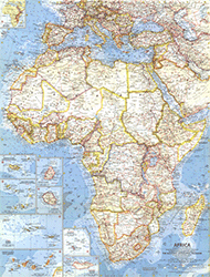 Africa 1960 Wall Map
