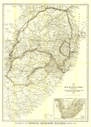 Africa's Seat of War 1899 Wall Maps by National Geographic