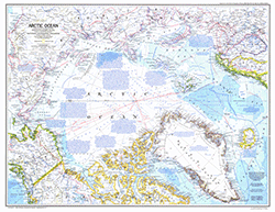 Arctic Ocean 1983 Wall Map