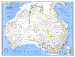 Australia 1979 Wall Map