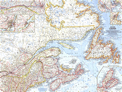 Canada 1967 Wall Map National Geographic