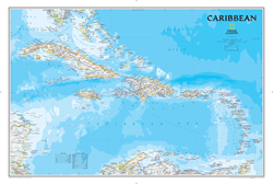 The Caribbean Wall Map