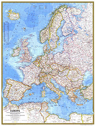 Europe 1977 Wall Map