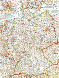 Germany 1959 Wall Maps by National Geographic