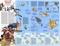 Hawaii 1983 Wall Map Part B