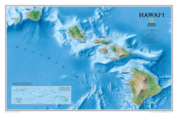 Hawaii Wall Map