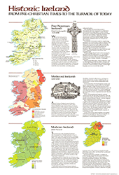 Historical Ireland 1981 Wall Maps by National Geographic