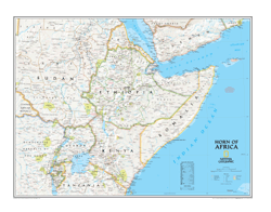Horn of Africa Wall Map