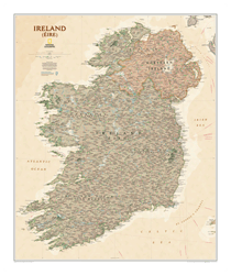 Ireland Executive Wall Map