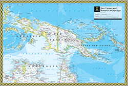 New Guinea Wall Map