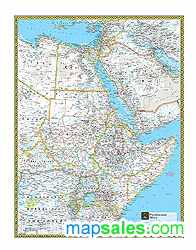 Northeastern Africa Wall Maps by National Geographic