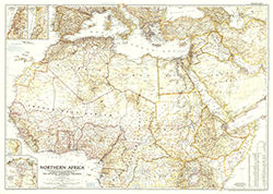 Africa Northern 1954 Wall Map