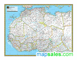 Northwestern Africa Wall Map