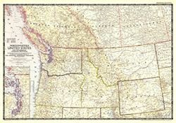 Northwestern US 1950 National Geographic